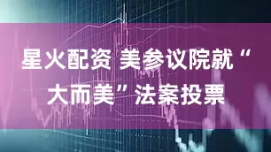 星火配资 美参议院就“大而美”法案投票